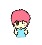 Pink Hair（個別スタンプ：30）