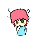 Pink Hair（個別スタンプ：32）