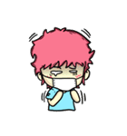 Pink Hair（個別スタンプ：35）