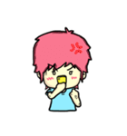 Pink Hair（個別スタンプ：37）