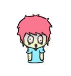 Pink Hair（個別スタンプ：40）