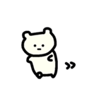 無表情クマさん（個別スタンプ：4）