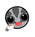 Classic Grey Sugar Glider Emoticon（個別スタンプ：7）