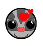 Classic Grey Sugar Glider Emoticon（個別スタンプ：9）