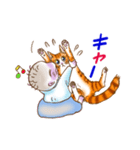 赤ちゃんと猫（個別スタンプ：4）