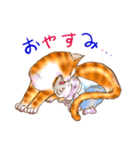 赤ちゃんと猫（個別スタンプ：40）