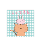 ゆる系うさぎとにゃんこのスタンプうさ多め（個別スタンプ：27）