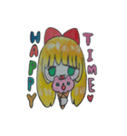 natsumi happy Sticker（個別スタンプ：32）