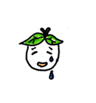 The friend is "leaf"（個別スタンプ：12）