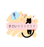 くろねこちゃんのトーク風スタンプ！（個別スタンプ：5）