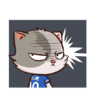 Blue funny cat（個別スタンプ：22）