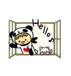 ぱんだまんと、ねこ子（個別スタンプ：2）