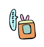 うさぎさん。こう見えても全力です。（個別スタンプ：40）