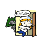 なつみちゃんとウルフくん（個別スタンプ：9）