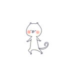 白ねこのスタンプ（個別スタンプ：27）