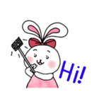 Miss Go, the rabbit (English) Ver.1（個別スタンプ：1）