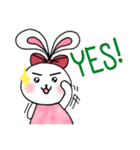 Miss Go, the rabbit (English) Ver.1（個別スタンプ：33）