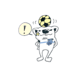 くましろさんがサッカー（個別スタンプ：3）