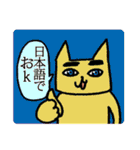 Net slang due to the Eyebrows cat（個別スタンプ：23）