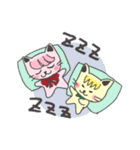 桃猫＆黄猫（個別スタンプ：6）