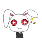 Bunny Eye Red（個別スタンプ：7）