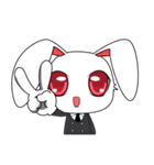 Bunny Eye Red（個別スタンプ：33）