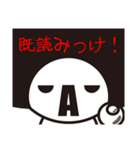 アフロ A（個別スタンプ：7）