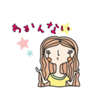 インディ女の子（個別スタンプ：1）