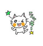 WHITE CAT！ LET'S PLAY！（個別スタンプ：6）