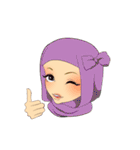 Hello Muslim hijab girl（個別スタンプ：4）