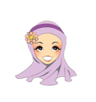 Hello Muslim hijab girl（個別スタンプ：5）