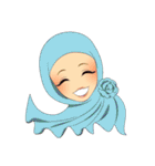 Hello Muslim hijab girl（個別スタンプ：6）