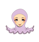 Hello Muslim hijab girl（個別スタンプ：8）