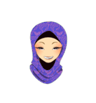 Hello Muslim hijab girl（個別スタンプ：16）