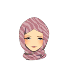 Hello Muslim hijab girl（個別スタンプ：18）