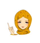 Hello Muslim hijab girl（個別スタンプ：19）