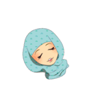 Hello Muslim hijab girl（個別スタンプ：21）