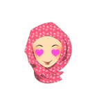 Hello Muslim hijab girl（個別スタンプ：24）