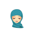 Hello Muslim hijab girl（個別スタンプ：25）