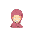 Hello Muslim hijab girl（個別スタンプ：27）