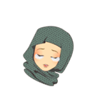 Hello Muslim hijab girl（個別スタンプ：28）