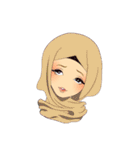 Hello Muslim hijab girl（個別スタンプ：30）