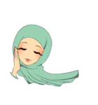 Hello Muslim hijab girl（個別スタンプ：32）