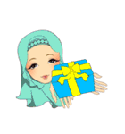 Hello Muslim hijab girl（個別スタンプ：38）