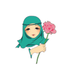 Hello Muslim hijab girl（個別スタンプ：39）