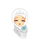 Hello Muslim hijab girl（個別スタンプ：40）