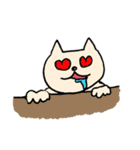 ゆるい落書きねこ（個別スタンプ：21）