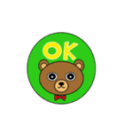 My popular kuma bear (Japanese)（個別スタンプ：16）