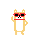 柴犬 ドット絵すたんぷ（個別スタンプ：25）