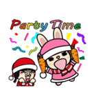 Sisters Piga and Ruby Merry Xmas（個別スタンプ：1）